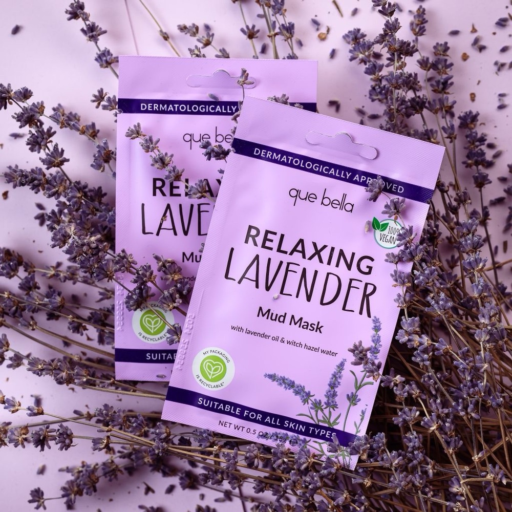 Que Bella Mask Set of 4 Watermelon Tea Tree Lavender Pomegranate